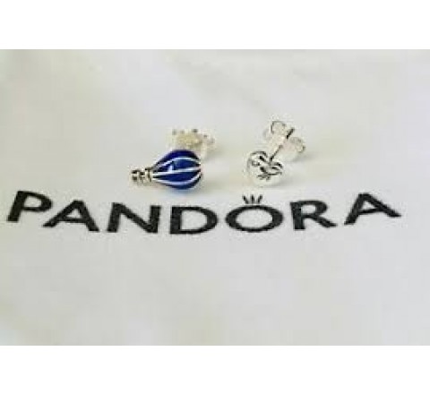 PENDIENTES PANDORA 298058EN195 PLATA GLOBO AZUL Y CORAZON