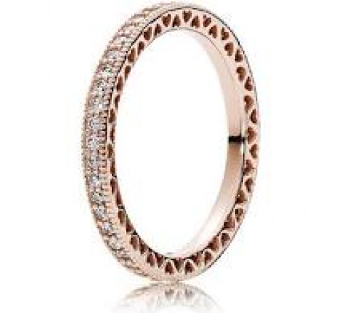 ANILLO PANDORA 180963CZ-50 N?10 PLATA ROSADA CIRCONITAS
