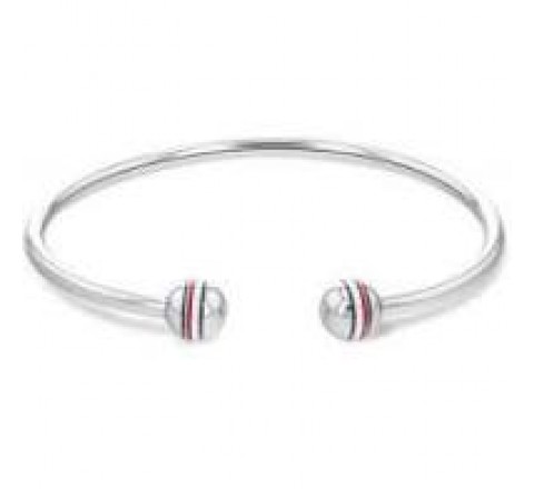 PULSERA TOMMY HILFIGER 2780490 ACERO RIGIDA DOS BOLAS