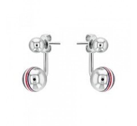 PENDIENTES TOMMY HILFIGER 2780496 ACERO BARRA DOBLE BOLA