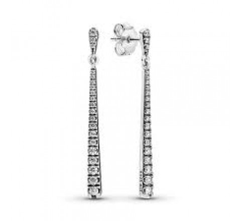 PENDIENTES PANDORA 296351CZ PLATA LARGOS CIRCONITAS