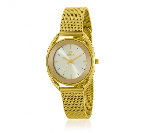 RELOJ MAREA SEñORA ACERO DORADO MALLA MILANESA B41344/4