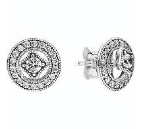 PENDIENTES PANDORA 290721CZ PLATA REDONDOS CIRCONITAS