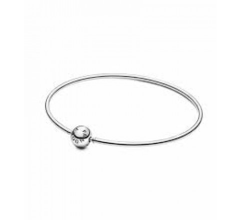 PULSERA PANDORA ME 598406C00-18 PLATA RIGIDA BROCHE BOLA