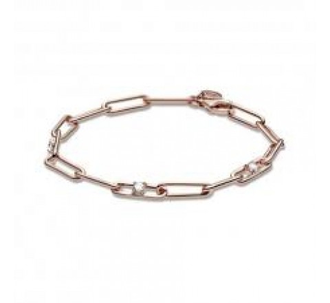 PULSERA PANDORA 589177C01-16 PLATA ROSADA