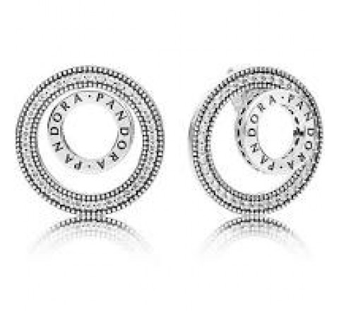 PENDIENTE PANDORA 297446CZ PLATA CIRCULOS CIRCONITAS