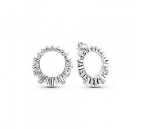 PENDIENTE PANDORA 297545CZ PLATA AROS CIRCONITAS