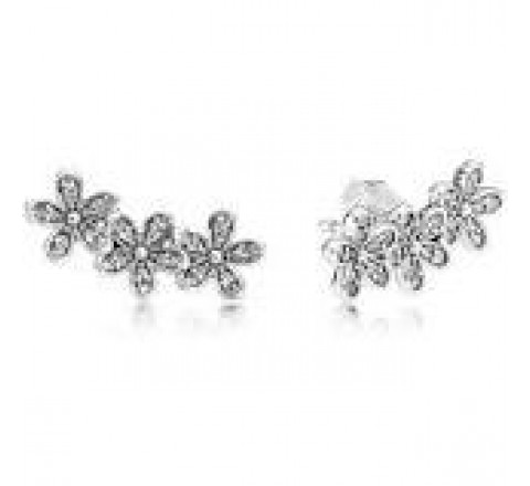 PENDIENTES PANDORA 290744CZ PLATA TRES FLORES CIRCONITAS