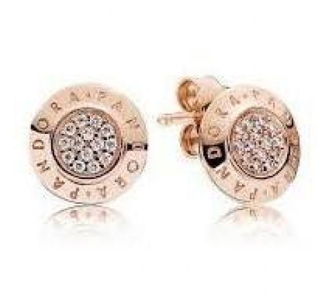 PENDIENTES PANDORA 280559CZ PLATA ROSADA REDONDO CIRCONITAS