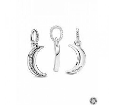 COLGANTE PANDORA 399184C01 PLATA LUNA CON CIRCONITAS