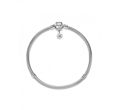 PULSERA PANDORA 598776C01-19 PLATA BROCHE FLORES