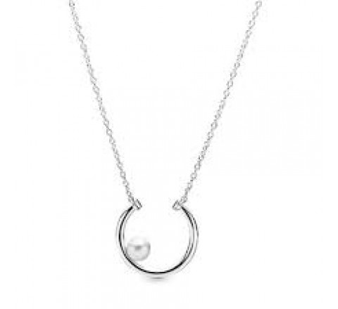 GARGANTILLA PANDORA 397526P-50 PLATA LISO PERLA