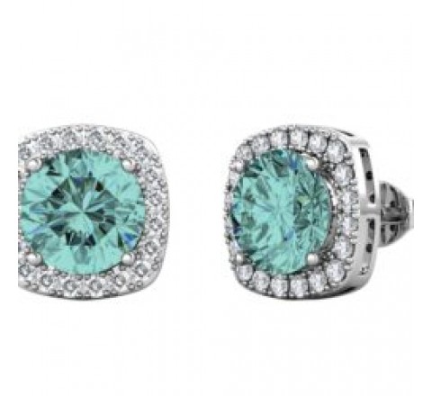 PENDIENTES BRIZZLING PLATA Y MOISANITE DIAMOND BME020-B