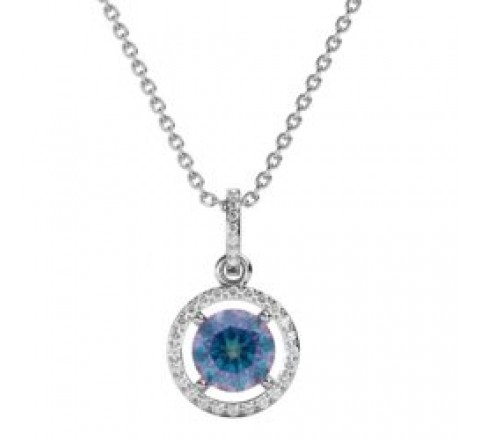 GARGANTILLA BRIZZLING PLATA Y MOISANITE DIAMOND BMP007-D