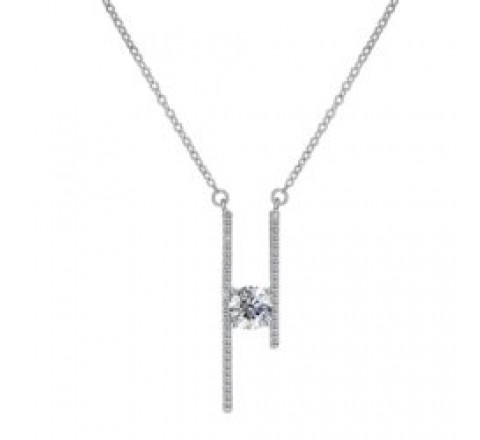 GARGANTILLA BRIZZLING PLATA MOISANITE DIAMOND 6,5MM BMP035