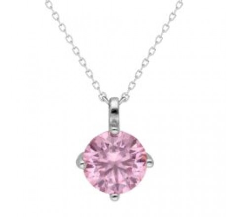 COLGANTE PLATA  Y MOISANITE DIAMOND BMP2078-PK