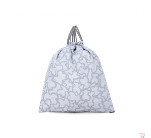 Bolsa guarderia TOUS BABY CELESTE Medidas 27x30 cm. Algodon 100