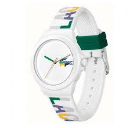 RELOJ LACOSTE CAJA BLANCA 38MM SILICONA COLORES 2001217