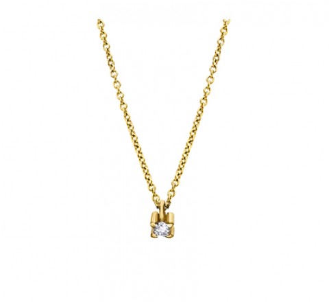 GARGANTILLA ORO 4 GARRAS Y BRILLANTE 0,03KTES GD0970A00