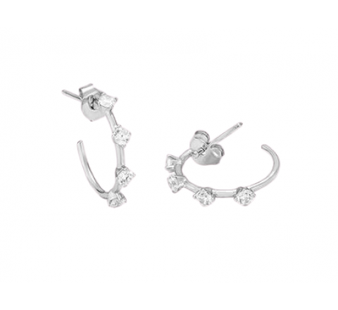 PENDIENTES PLATA RADIANT ARO CIRCONITAS RY000001