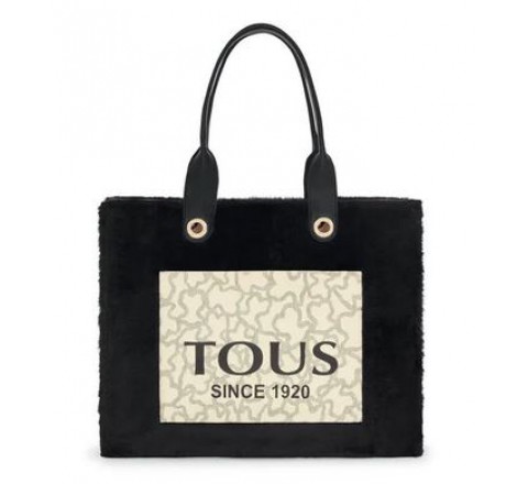 SHOPPING XL TOUS AMAYA ICON FUR MUL-NEG 2001660253 295902363