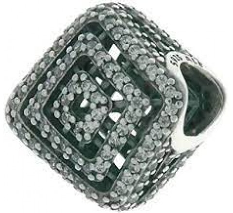 CHARMS PANDORA PLATA ROMBO CON CIRCONITAS 796211