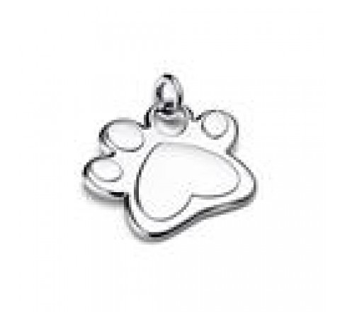 PLACA PANDORA MASCOTA HUELLA ACERO 312268C00