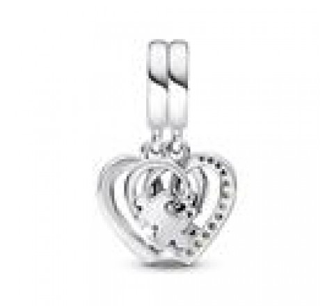 CHARM PANDORA PLATA DIVISIBLE PUZZLE CORAZONES 792239C01