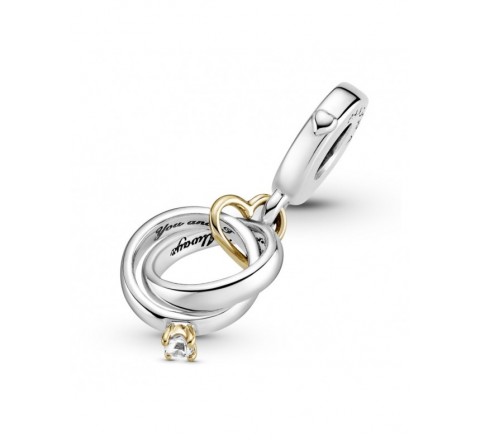 CHARMS PANDORA 799319C01 PLATA ANILLOS DE BODA
