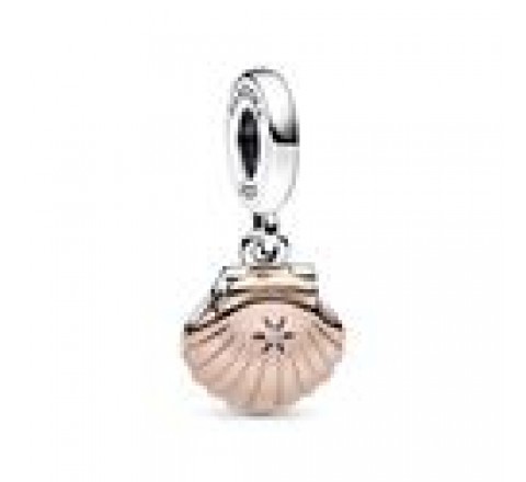 CHARM PANDORA PLATA BICOLOR CONCHA Y PERLA 782449C01