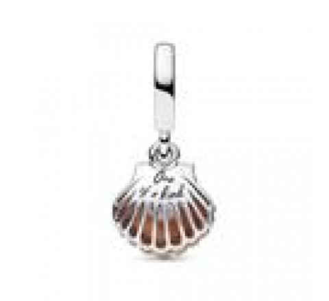 CHARM PANDORA PLATA BICOLOR CONCHA Y PERLA 782449C01