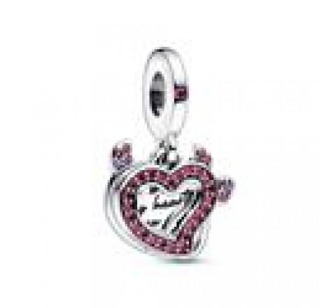 CHARM PANDORA PLATA DOBLE CORAZON DIABLO 792511C01