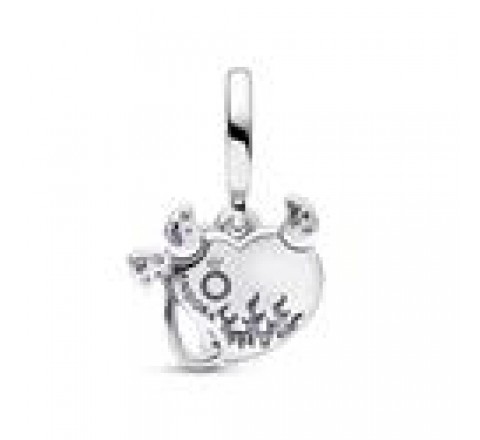 CHARM PANDORA PLATA DOBLE CORAZON DIABLO 792511C01