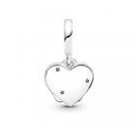 CHARMS PANDORA PLATA GATOS CORAZON CIRCONITAS 799546C01
