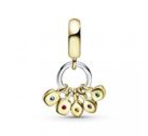 CHARMS PANDORA PLATA DORADA GEMAS DEL INFINITO 760774C01