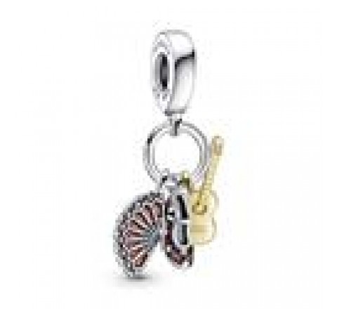 CHARM PANDORA PLATA GUITARRA ZAPATO Y ABANICO 760765C01