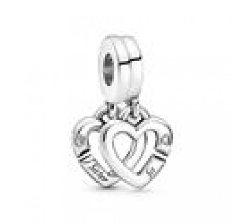 CHARMS PANDORA PLATA CORAZONES ENLAZADOS 799538C01