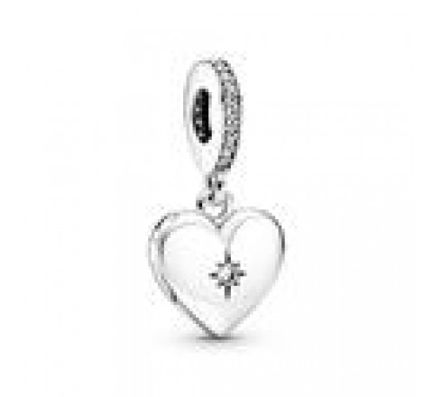 CHARMS PANDORA PLATA CORAZON CON CIRCONITA 799537C01