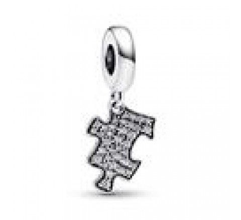 CHARM PANDORA PLATA PIEZA DE PUZLE CIRCONITAS 792241C01