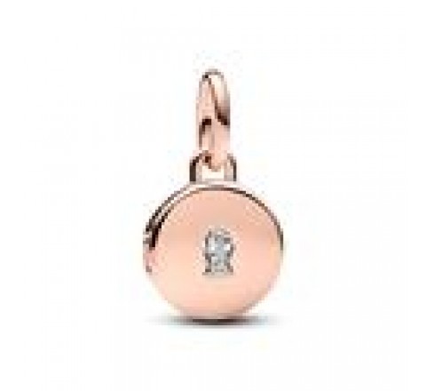 CHARM PANDORA PLATA ROSADA MEDALLA QUE SE ABRE 783066C01