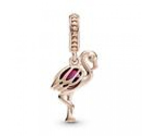 CHARMS PANDORA PLATA ROSADA FLAMENCO PIEDRA ROSA 789431C01