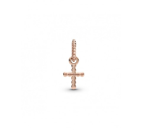 CHARMS PANDORA 789332C00 PLATA ROSADA CRUZ BOLITAS