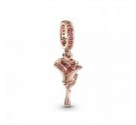 CHARMS PANDORA PLATA ROSADA ROSA CIRCONITAS ROSAS 789312C01