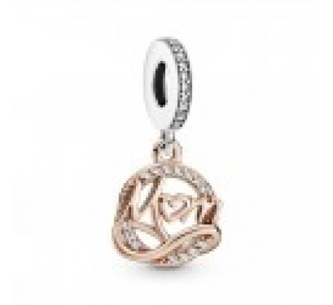 CHARMS PANDORA PLATA BICOLOR ROSADA MAMA 789374C01