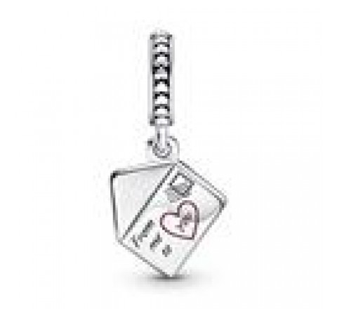 CHARM PANDORA PLATA SOBRE CON FLORES PENSAMIENTO 790787C01