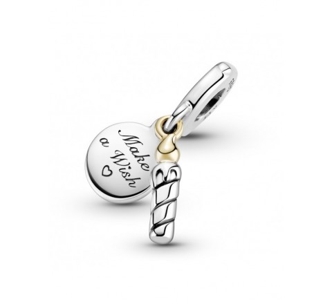 CHARMS PANDORA 799328C00 PLATA VELA CUMPLEAÑOS MAKE A WISH