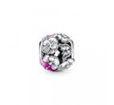 CHARMS PANDORA PLATA AMISTAD FLORES PENSAMIENTO 790759C01