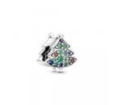 CHARMS PANDORA PLATA ARBOL DE NAVIDAD CIRCONITAS 790018C01