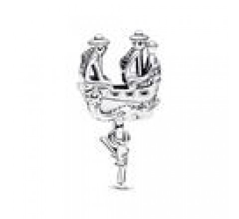 CHARM PANDORA PLATA BARCO PIRATA GARFIO DE DISNEY 792521C00