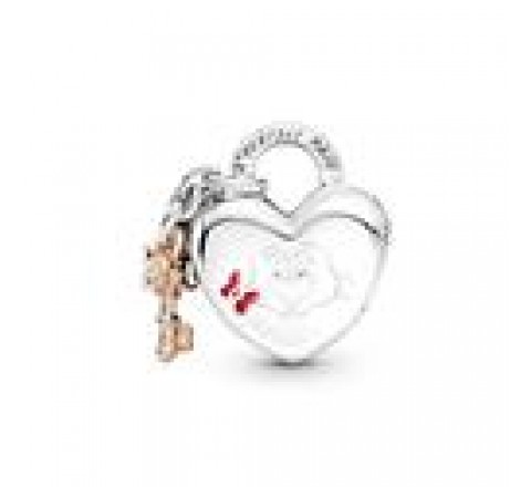 CHARMS PANDORA PLATA CANDADO MIICKEY Y MINNIE 780109C01